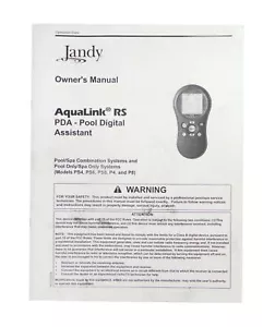 Jandy Aqualink RS PDA Pool Digital Assistant Owner's Manual New Other - Picture 1 of 3