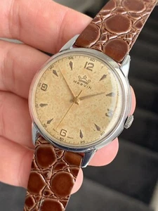 1950s Vintage Marvin Oversized Mens Dress Watch 36,7mm Swiss Made - Picture 1 of 10