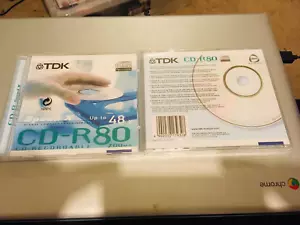 New TDK CD-R80 CD-R 48x Speed 700MB Discs x4 - Picture 1 of 1