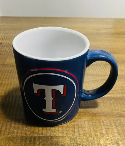 Texas Rangers Boelter Brands 14oz Coffee Mug Cup Tag Blue Red White MLB Licensed Cover