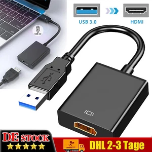 HOT 1080p Video Kabel USB 3.0 to HDMI Adapter HD Konverter für Laptop HDTV TV DE - Bild 1 von 12