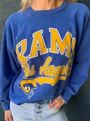 SUDADERA DE FÚTBOL VINTAGE AÑOS 80 LOS ANGELES L.A. RAMS TALLA M CAMISETA JERSEY Foto 1 de 4