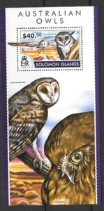 SOLOMON ISLANDS 2015 AUSTRALIAN OWLS (2) MNH - Picture 1 of 1