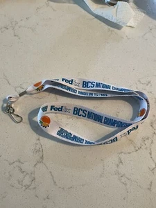 2009 FEDEX BCS National Championship Game Lanyard Florida Gators Sooners - Picture 1 of 3