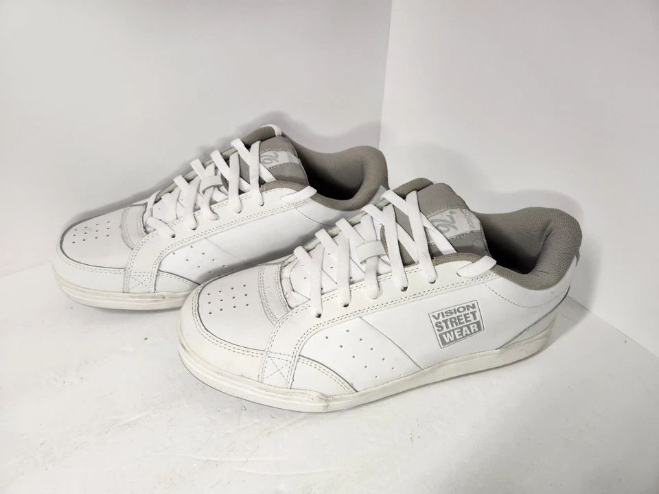 Zapatos Vintage Vision Street Wear Blanco/Gris Talla 11 Patinador Monopatín Hinchado Foto 1 de 4