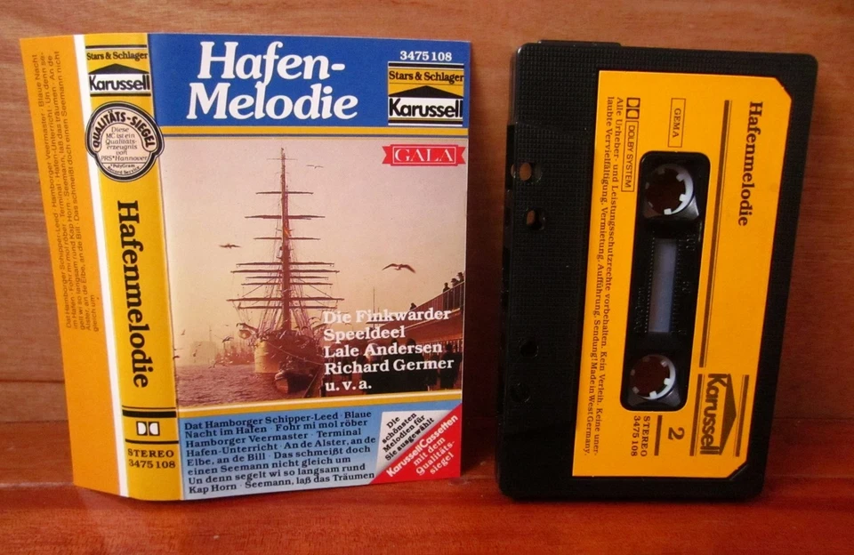 FINKWARDER SPEELDEEL Hafenmelodie cassette tape Lale Andersen folk 1977 - Image 1 of 1