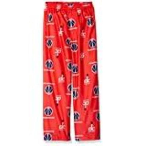NBA Washington Wizards Boys 4-7 Sleepwear All Over Print Pants, Medium/(5-6), Re Cover