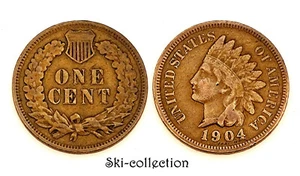 One Cent 1904, Indian Head Cent. USA. Bronze - Picture 1 of 1