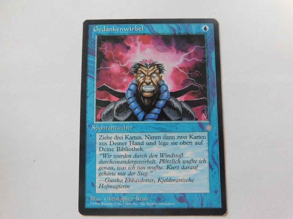 Brainstorm (DE) Ice Age German  MTG 1 Gedankenwirbel FREE SHIPPING - Image 1 of 3