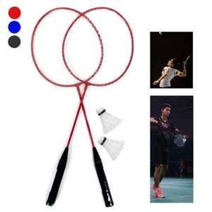 2 Player Badminton Racket Set Team Sports Recreational Carry Bag 5 PC Combo Kit - Picture 1 of 1