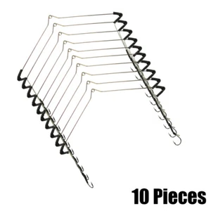 10Pcs Fishing Line Splitter Hook Contactor Device Space Bean Line Swivel Tool - Bild 1 von 10