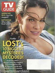 TV Guide Magazine Lost Evangeline Lilly American Idol Battlestar Galactica 2009. - Imagen 1 de 6