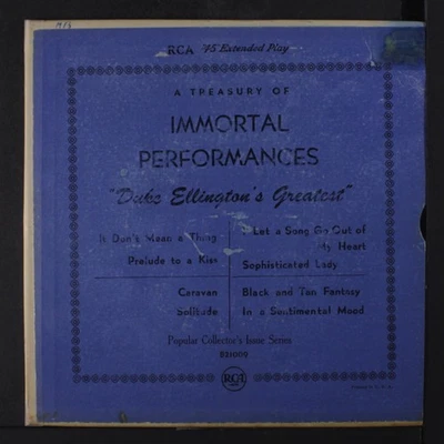 DUKE ELLINGTON: duke ellington's greatest RCA 7" EP 45 RPM - Image 1 of 4