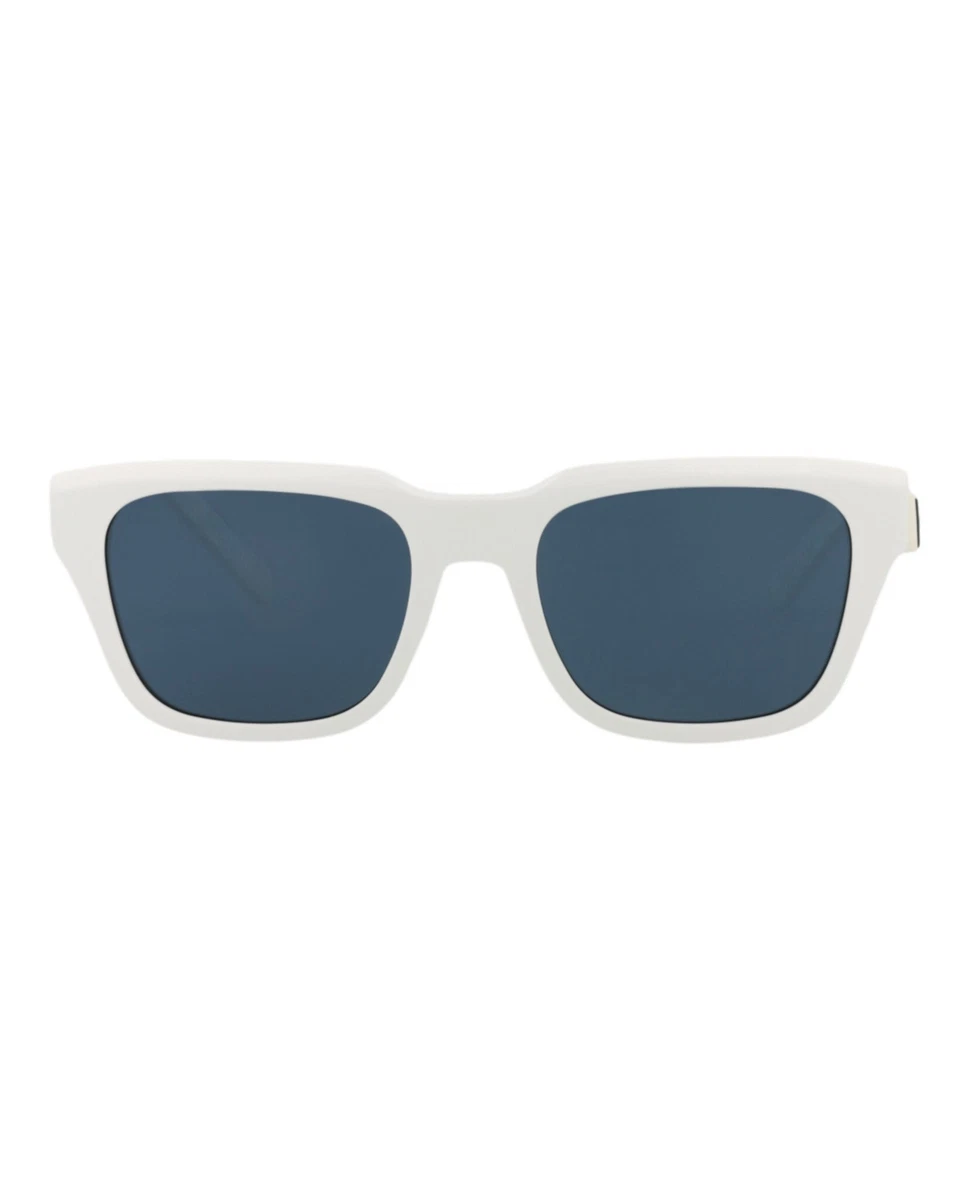 Dior Mens Square/Rectangle White White Blue Fashion Designer