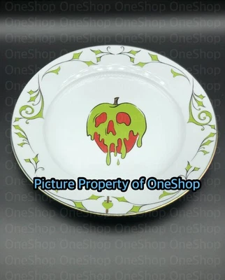 Disney Villains Halloween POISON APPLE 10.5" Dinner Plate w/ Iridescent Rim NEW - Image 1 of 2