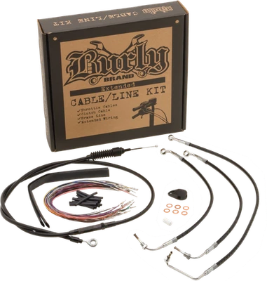 Burly B30-1046 Cable and Brake Line Kits 07-08,10-11 Harley Wide Glide FXDWGI - Image 1 of 2