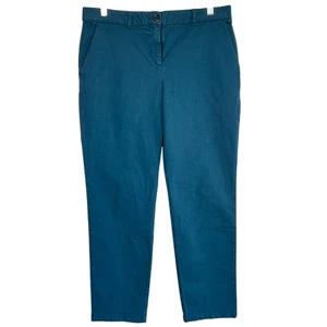 Pantaloni chino da donna PS By Paul Smith Teal taglia UK 44 US taglia 12 carriera preppy - Foto 1 di 10