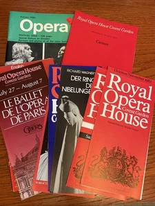 UK Royal Opera House Covent Garden Programm und Broschüre Flyer Lot 70er 80er - Bild 1 von 7