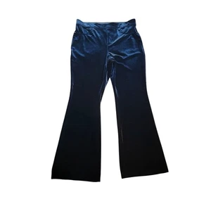 INC schwarze Damen-Pull-On-Hose aus Samtimitat Größe 14 schwarz Abend Party - Bild 1 von 13