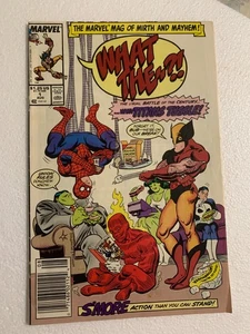 WHAT THE..?! #1 VF NEWSSTAND MARVEL COMICS 1988 - Picture 1 of 2