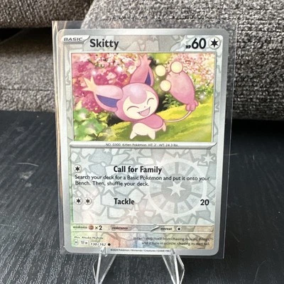 Skitty 130/162 Sv05: Temporal Forces Reverse Holo - Image 1 of 2