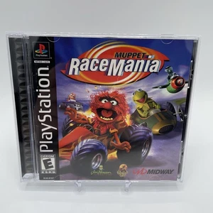 Muppet RaceMania PS1 PlayStation 1 completo CIB + scheda di registrazione - Foto 1 di 7