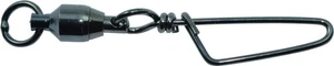 Spro SBSCLB-04-3 Black Ball Bearing Swivel Coastlock Snap Size 4 100 lb Test 3CT - Picture 1 of 3