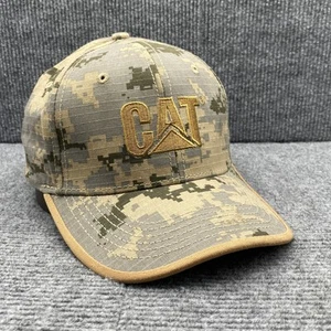 CAT Hat Cap Strap Back Camouflage Camo Ripstop Hunt Fish Construction Workwear - Picture 1 of 10