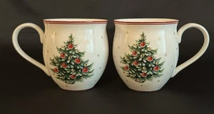 Set Of 2 Villeroy & Boch “Toy’s Delight” Mug Christmas Tree Design 1748 New 11oz - Picture 1 of 7