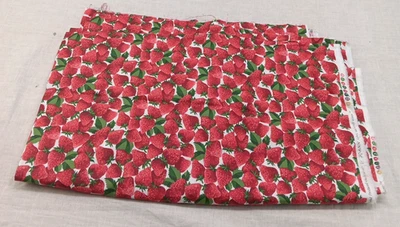 JoAnn Fabrics- Packed Strawberries  Quilting and Crafting Cotton Fabric 6 yds - Image 1 of 3