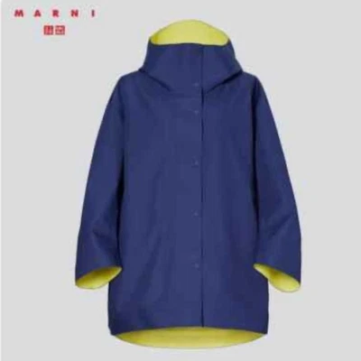 Uniqlo MARNI Blocktech Half Coat Raincoat Blue × Yellow JAPAN Size L  (US/EU M) - Image 1 of 4