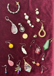 Vintage Orphan Ear Rings Lot - Odd Balls! - Picture 1 of 1