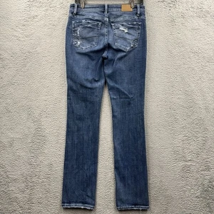 Damenjeans BKE Buckle Payton Mid Rise Straight blau Denim Größe 27 x 32 dunkel - Bild 1 von 10