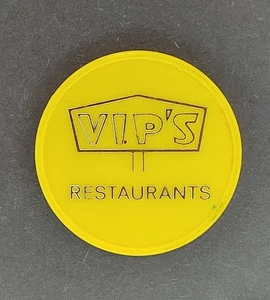 Vintage Restaurant Token | VIP's Restaurant•Free Cup Of Coffee | Free Shipping - Picture 1 of 5