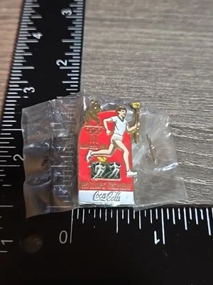 Atlanta Coke 1996 Olympic Torch Relay Pin - Authentic COKE Coca Cola Y6 - Image 1 of 2