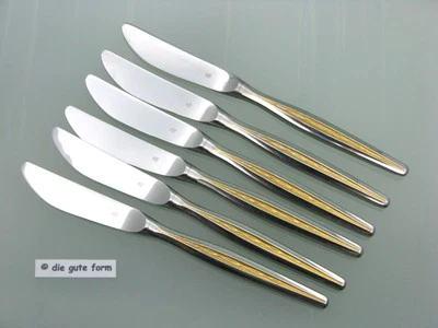 WMF Cromargan - -- CAPRI Gold - 6x Messer 21,5 cm -- - - Bild 1 von 2
