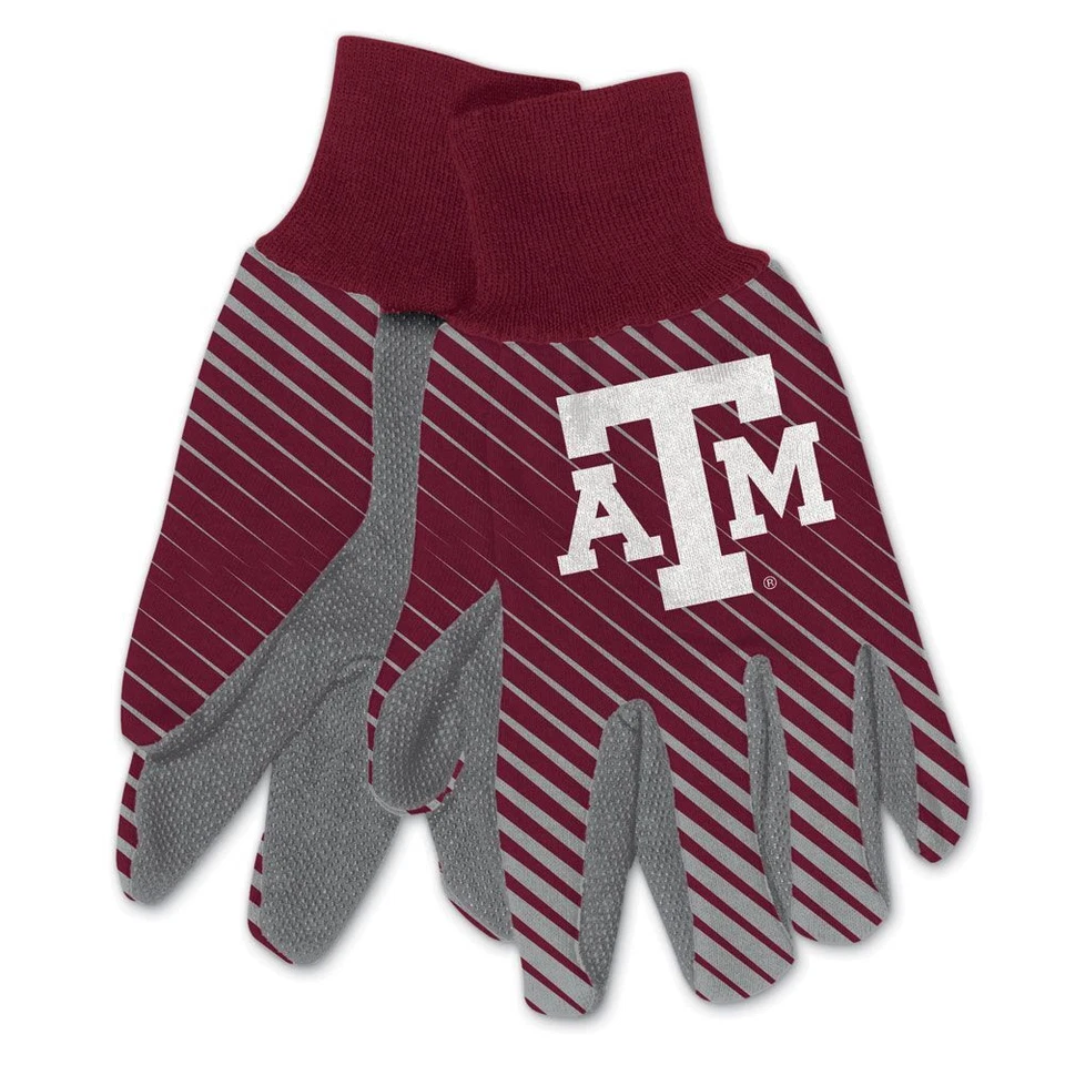 Texas Aggies A&m Gloves Utility Work Sports NCAA Winter No Slip Fan College Team