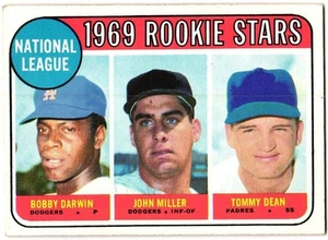 1969 Topps - High # Bobby Darwin, John Miller, Tommy Dean #641 (RC) - Picture 1 of 2