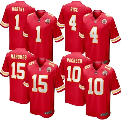 NWT Men's Chiefs Patrick Mahomes #15 Travis Kelce #87 All Stitched Jersey