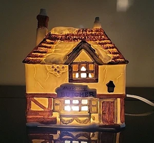 1984 Dept56 Pensionato DICKENS VILLAGE Abel Beesley Macelleria Usato in ottime condizioni - Foto 1 di 18