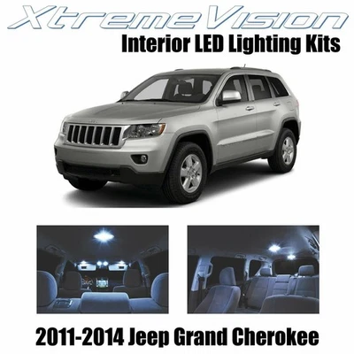 LED interior XtremeVision para Jeep Grand Cherokee 2011-2014 (10 piezas) blanco frío Foto 1 de 4