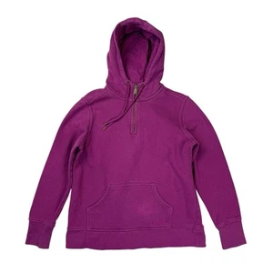 Carhartt Hoodie Y2K Half Zip Womens Size L Pullover Sweatshirt Purple 00s - Picture 1 of 10