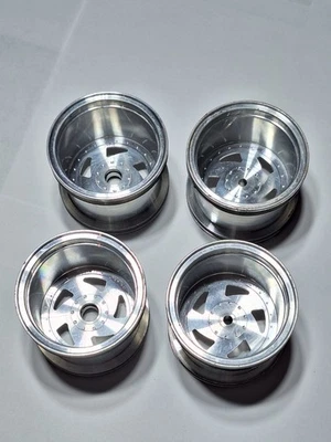 Ruedas direccionales de aluminio hoja de sierra vintage RC Team Losi JRXT SEES Foto 1 de 4