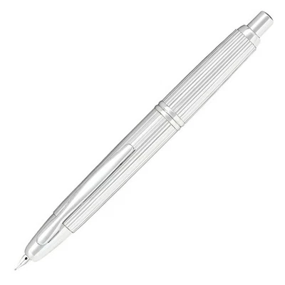 Pluma Estilográfica Pilot RAYA SIN TAPA Punto de Fuga de Rodio Plumín Medio FC-3MS-S-M Foto 1 de 2