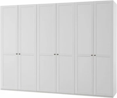 Kleiderschrank New York Drehtürenschrank weiß Größe wählbar - Bild 1 von 4