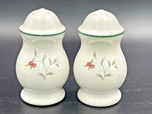 Pfaltzgraff Winterberry Salt & Pepper Shakers with Plugs EUC - Picture 1 of 6