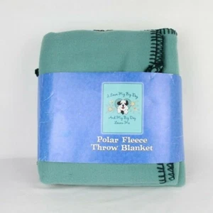 Vintage Big Dog Polar Fleece Throw Blanket 54 x 68 My Big Dog Loves Me - Picture 1 of 4