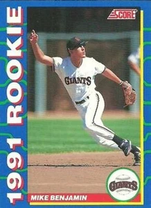 #25 Mike Benjamin - San Francisco Giants - 1991 Score Rookies Baseball - Picture 1 of 1