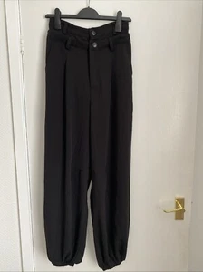 Misspap Ladies Tailored Double Waistband Jogger Trousers Black Size 10 New+Tag - Picture 1 of 13