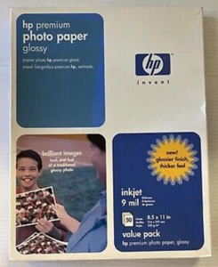 Papier fotograficzny HP Premium, błyszczący (50 arkuszy, 8,5 x 11 cali) - Zdjęcie 1 z 1